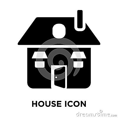 House iconÂ  vector isolated on white background, logo concept o Vector Illustration